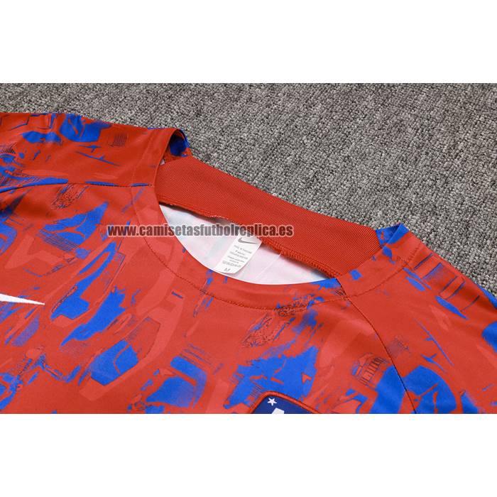 Chandal del Atletico Madrid Manga Corta 2023-24 Rojo - Pantalon Corto